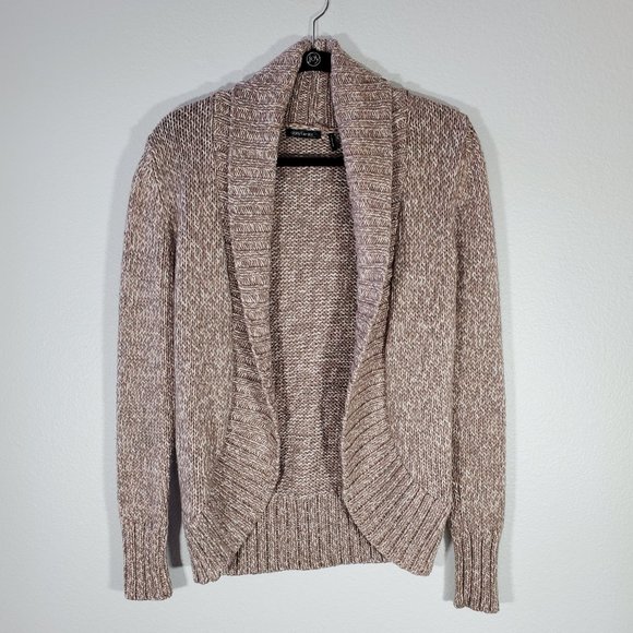 Belted Cardigan in a Pinkish Mauve - Picture 4 of 6